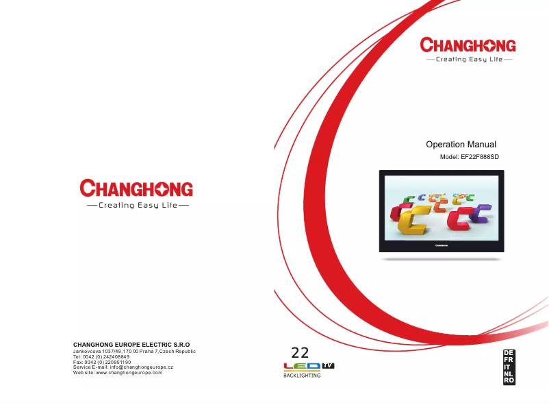 Image de la première page du manuel de l'appareil EF22F888SD