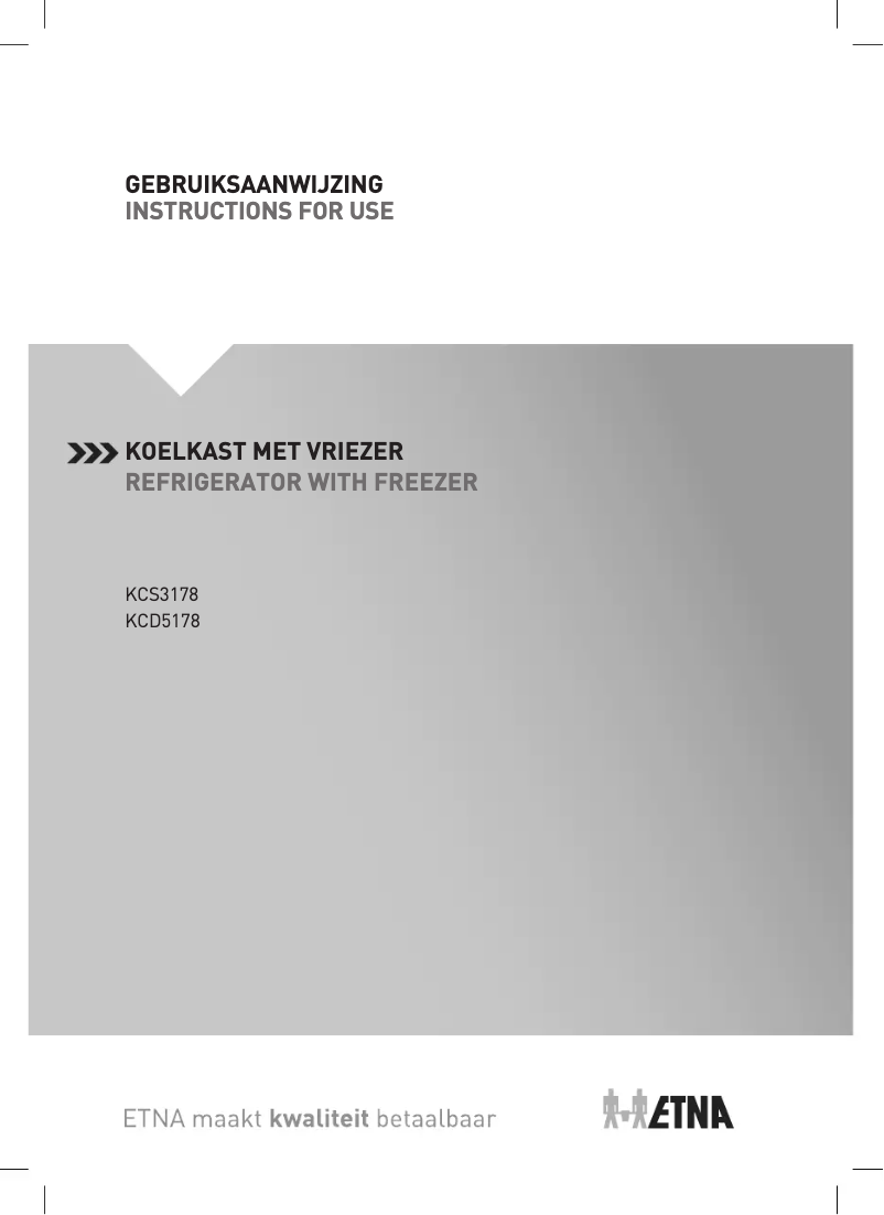 Page 1 de la notice Manuel utilisateur Etna KCD5178