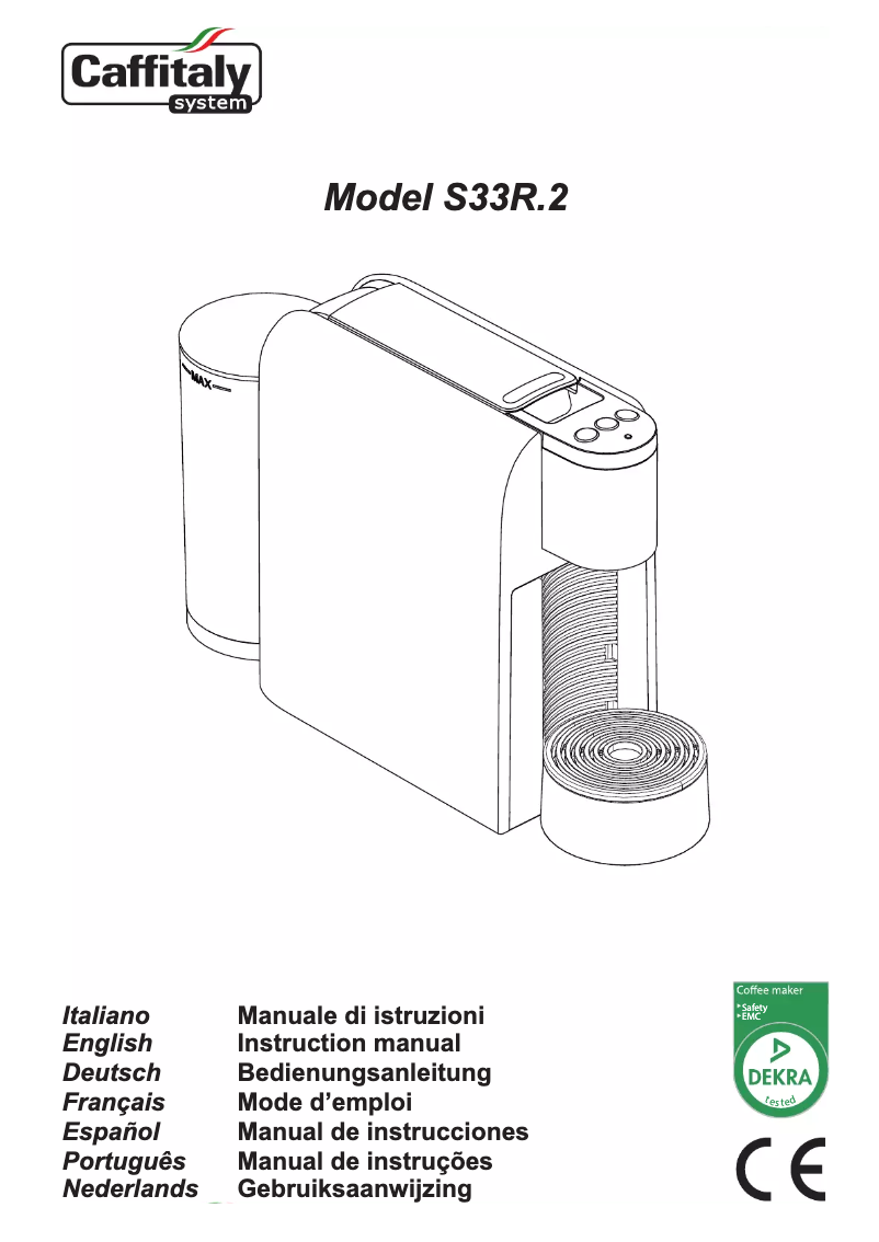 Imagen de la primera página del manual del dispositivo Maia S33