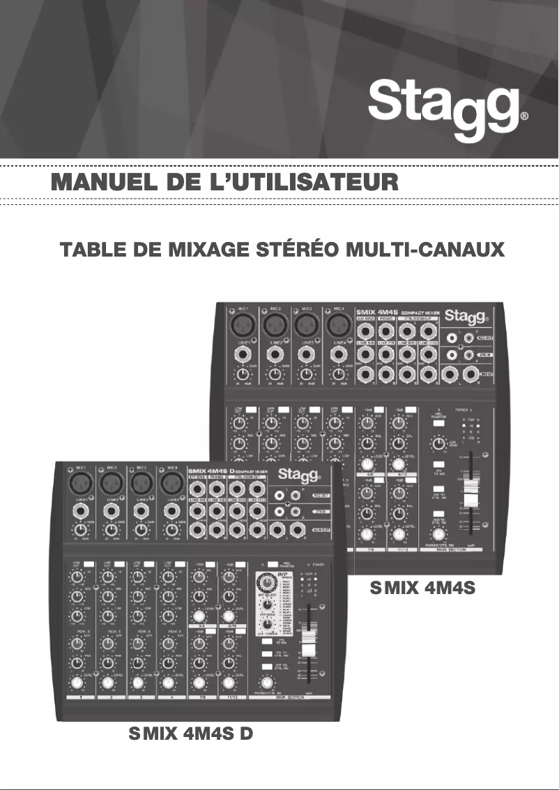 Image de la première page du manuel de l'appareil S MIX 4M4S D