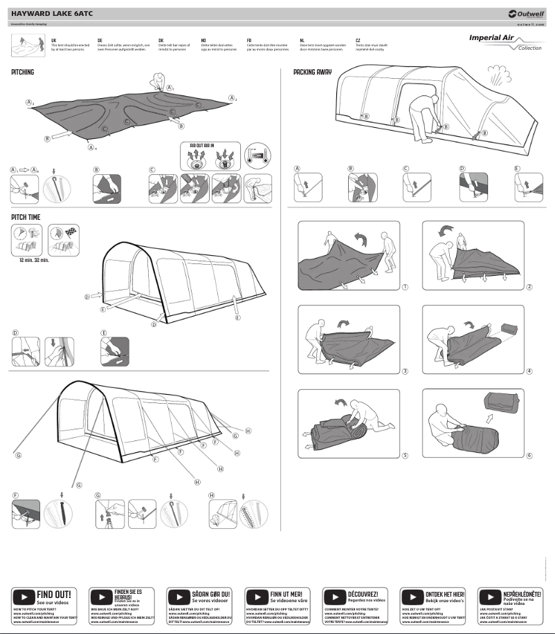 Page 1 de la notice Mode d'emploi Outwell Hayward Lake 6ATC