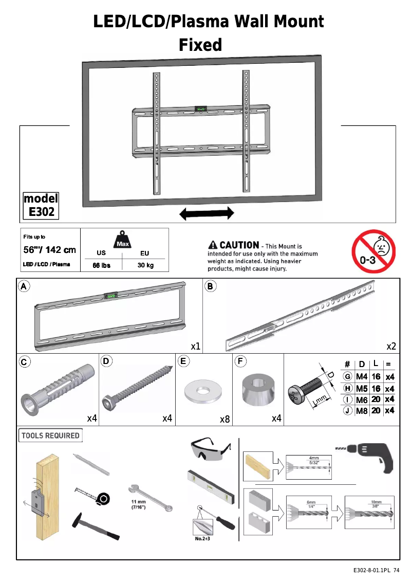 Image de la première page du manuel de l'appareil E302