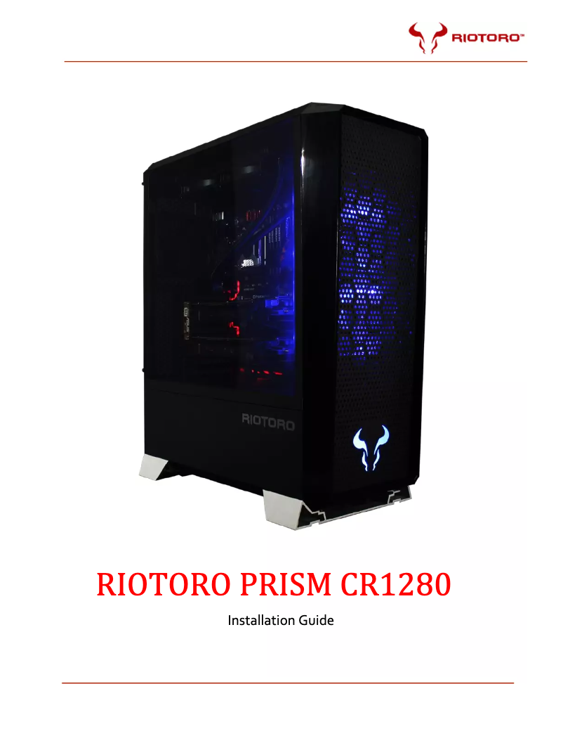 Page n°1 - Manuel utilisateur Riotoro Prism CR1280