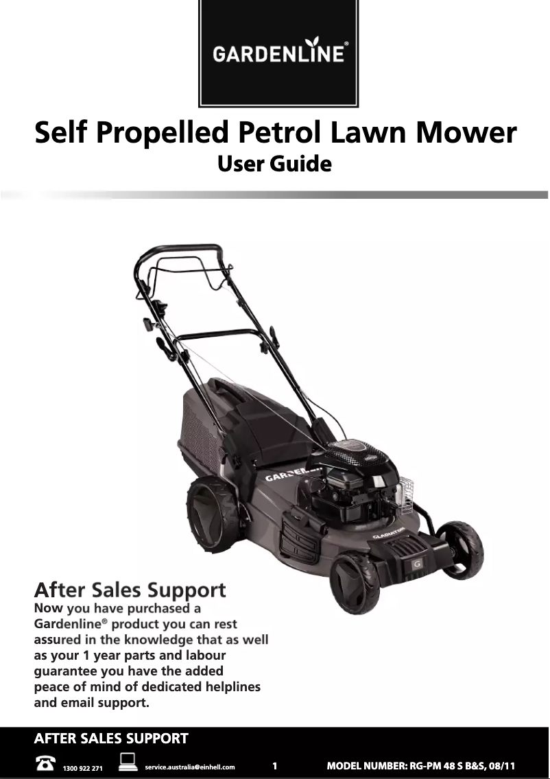 Page 1 de la notice Manuel utilisateur Gardenline RG-PM 48 S B&S