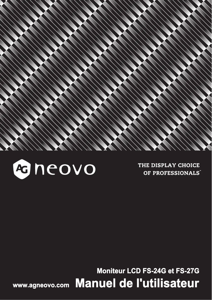 Page 1 de la notice Manuel utilisateur AG Neovo FS-24G