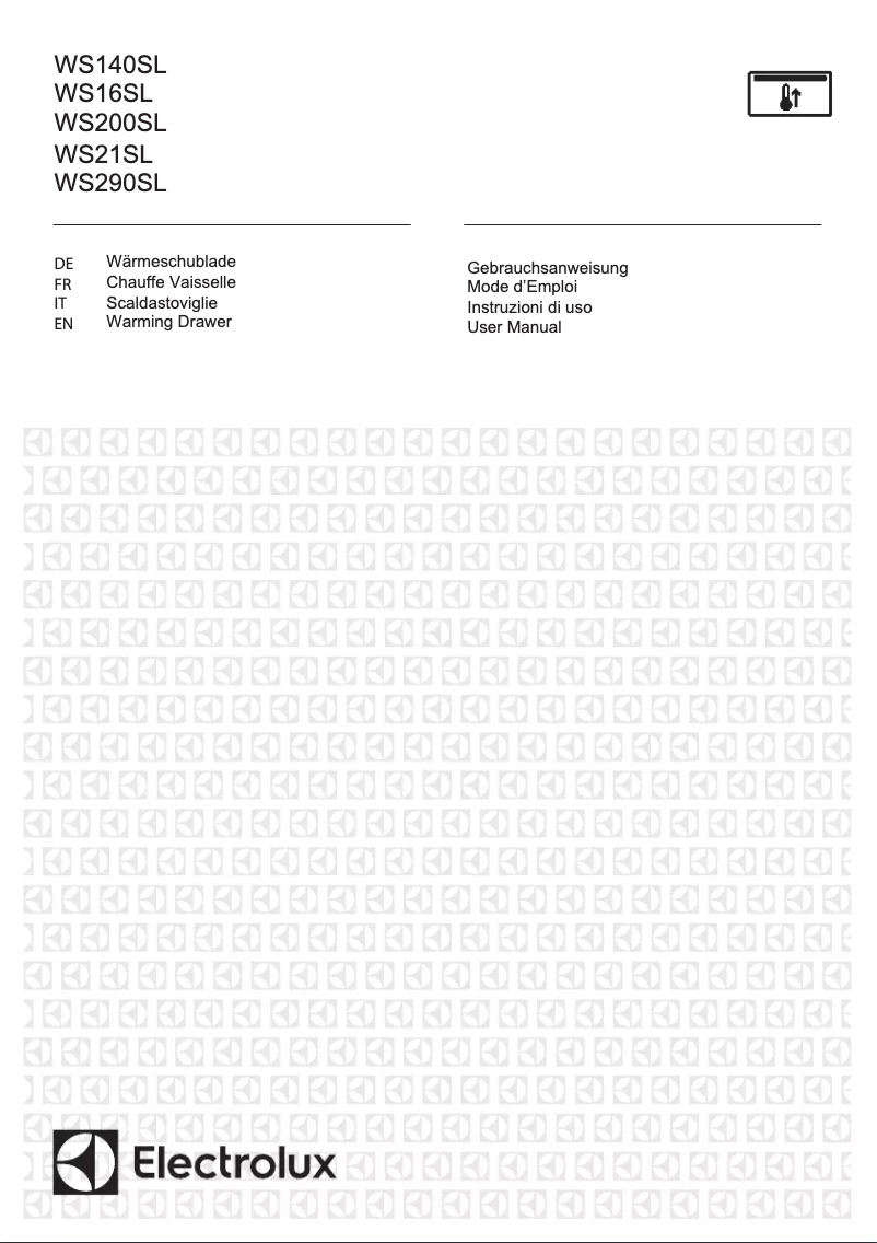 Page 1 de la notice Manuel utilisateur Electrolux WS200SL