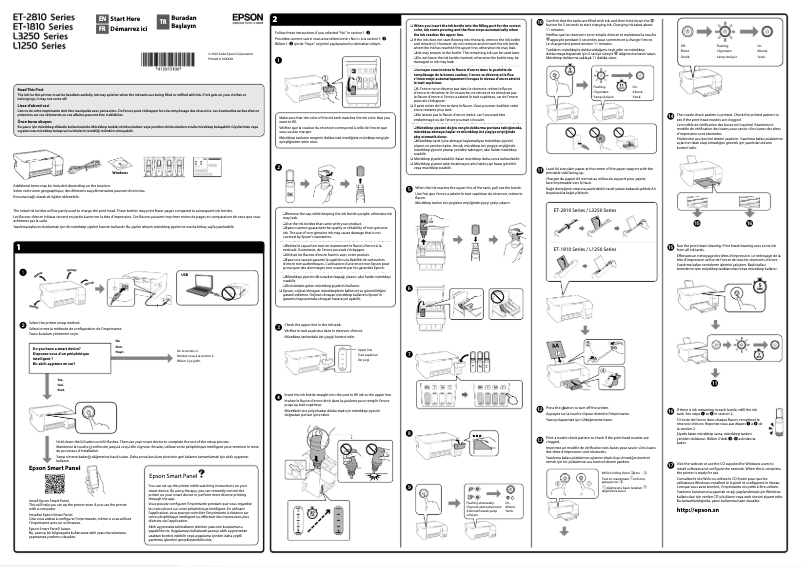 Page n°1 - Guide d'installation Epson EcoTank L3250