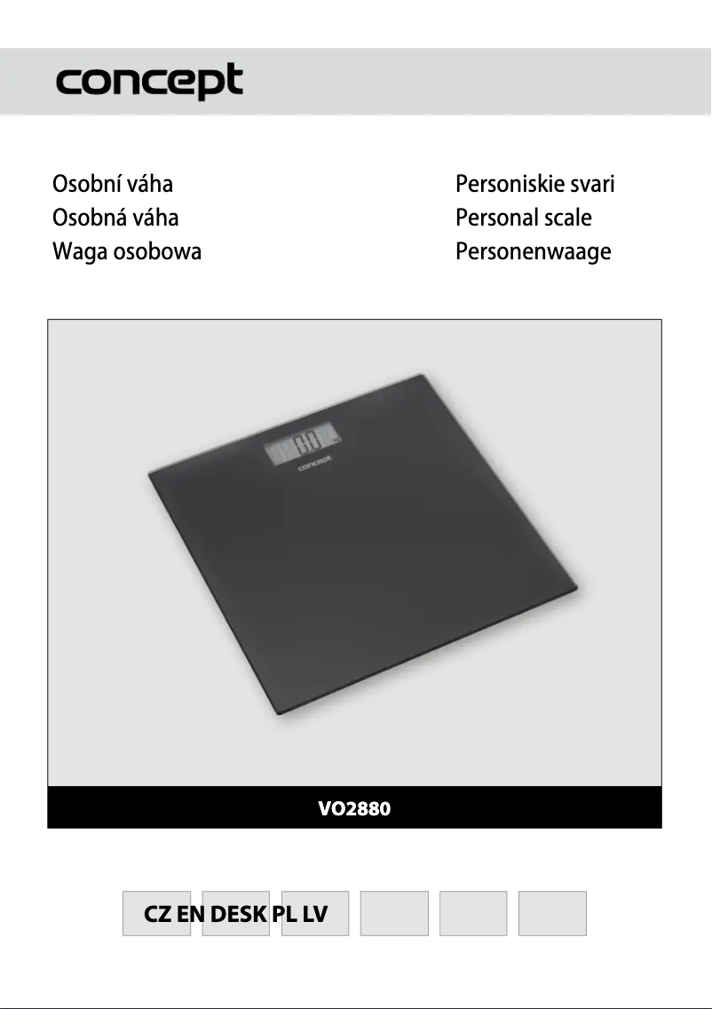 Page 1 de la notice Manuel utilisateur Concept VO-2880