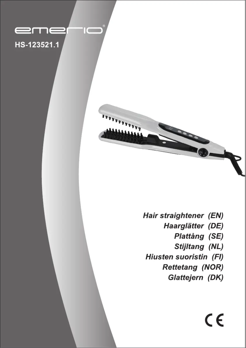 Image de la première page du manuel de l'appareil HS-123521.1