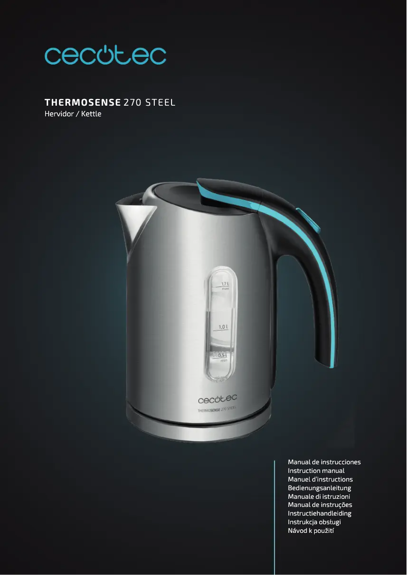 Image de la première page du manuel de l'appareil ThermoSense 270