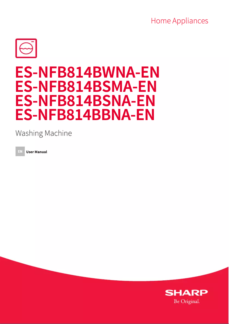 Page n°1 - Manuel utilisateur Sharp ES-NFB814BWNA-EN