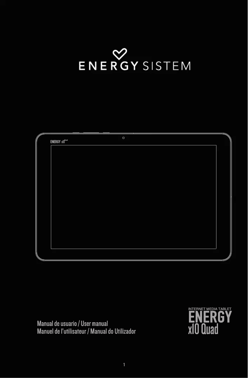 Page 1 de la notice Manuel utilisateur Energy Sistem X10 Quad