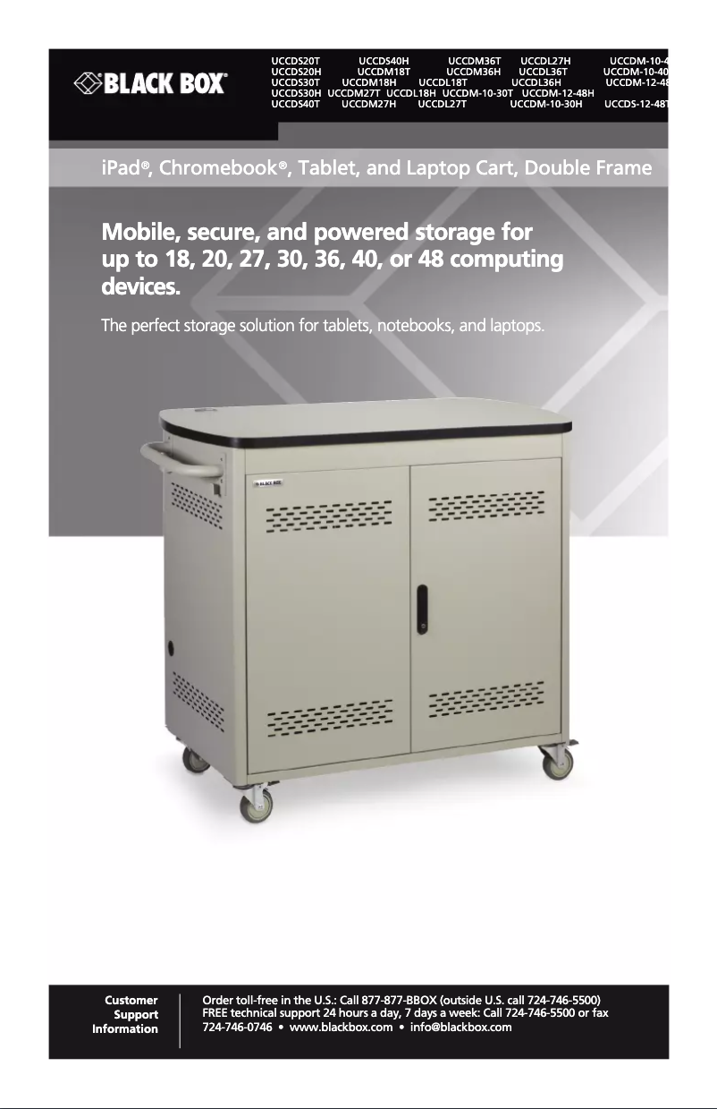 Page n°1 - Manuel utilisateur Black Box UCCDM-10-30T