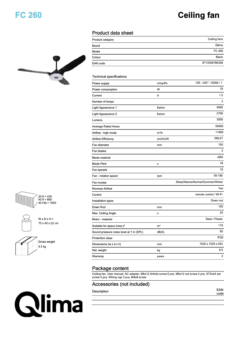 Image de la première page du manuel de l'appareil FC 260