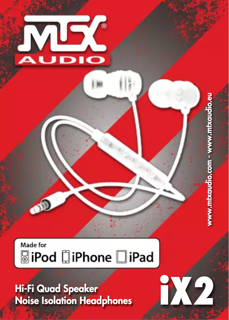 Page n°1 - Manuel utilisateur MTX Audio iX2