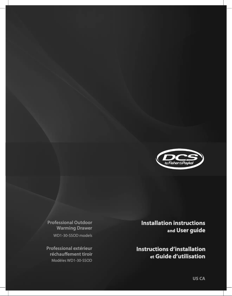 Page n°1 - Guide d'installation DCS WD1-30-SSOD