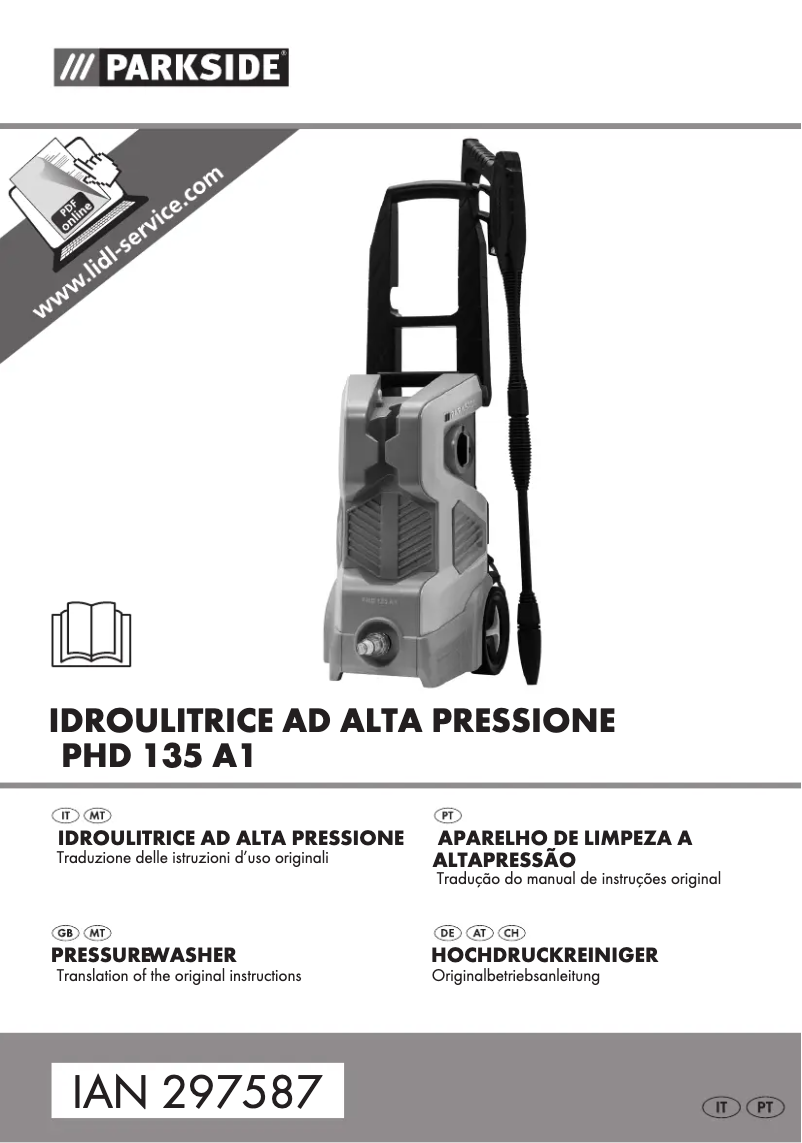 Page 1 de la notice Manuel utilisateur Parkside PHD 135 A1