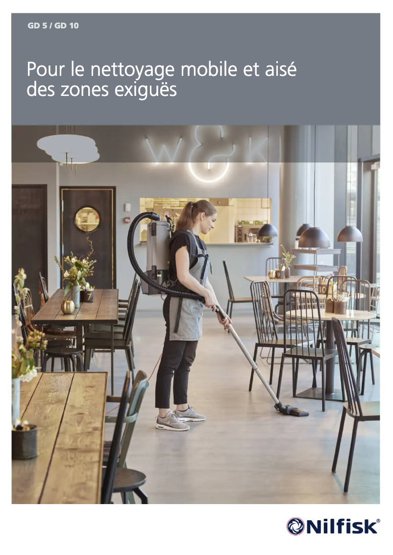 Page 1 de la notice Brochure Nilfisk GD 5