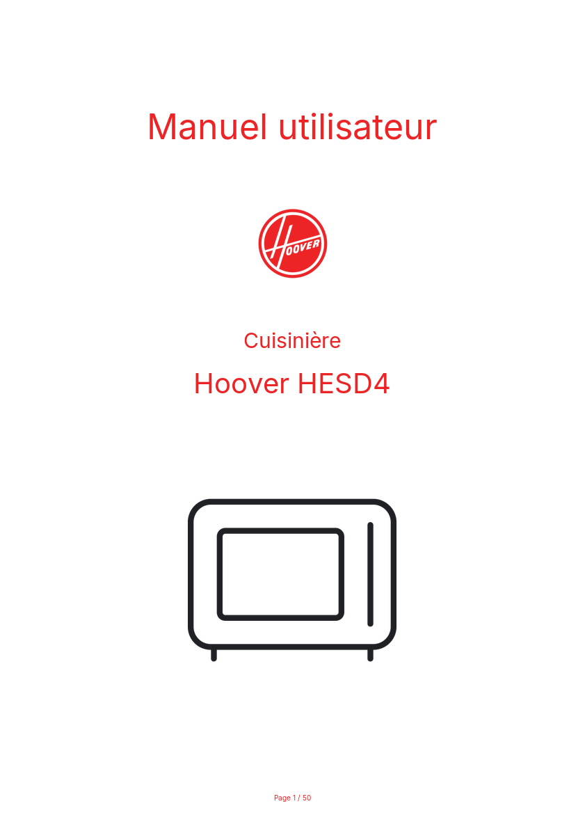 Image de la première page du manuel de l'appareil HESD4