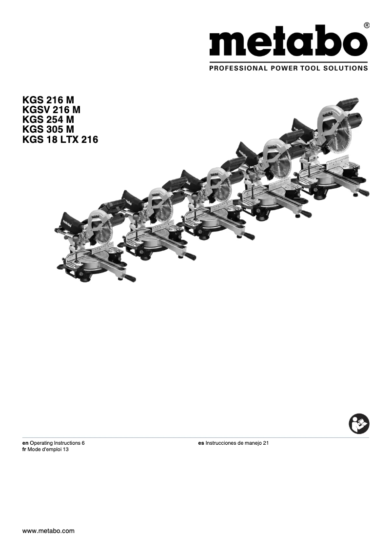 Imagen de la primera página del manual del dispositivo KS 18 LTX 216