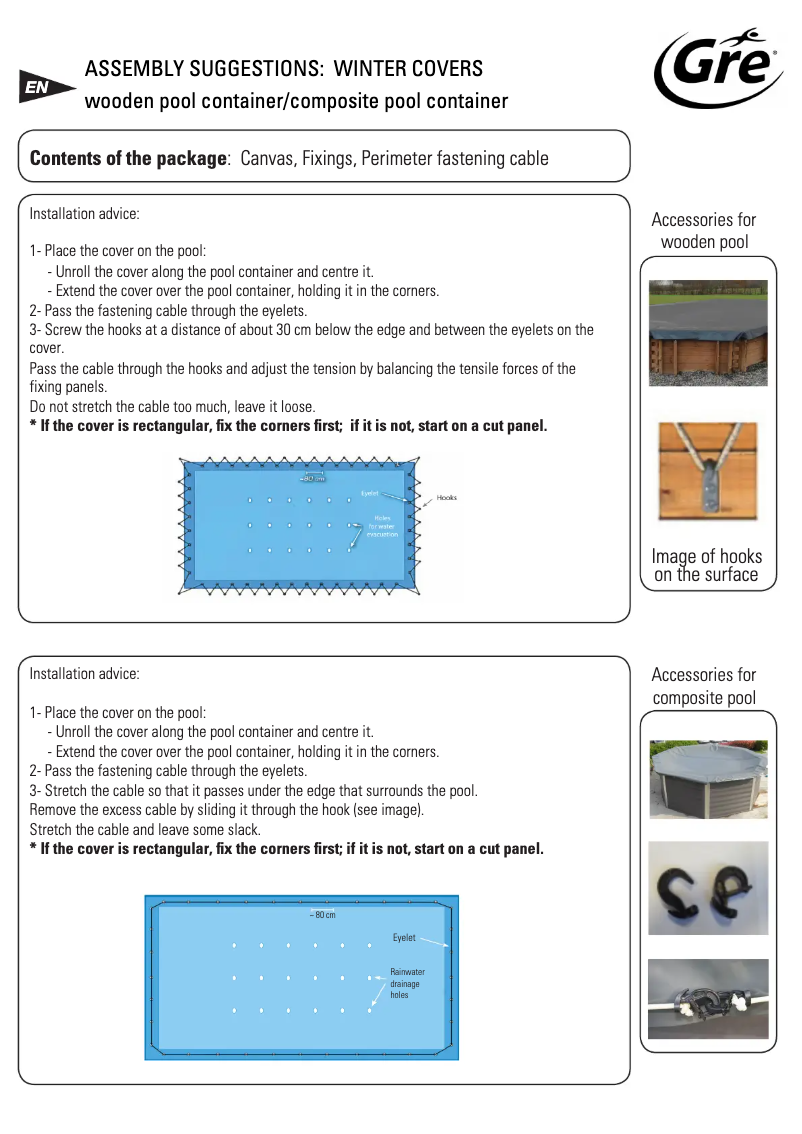 Page 1 de la notice Manuel utilisateur Gre CIKPBOC535