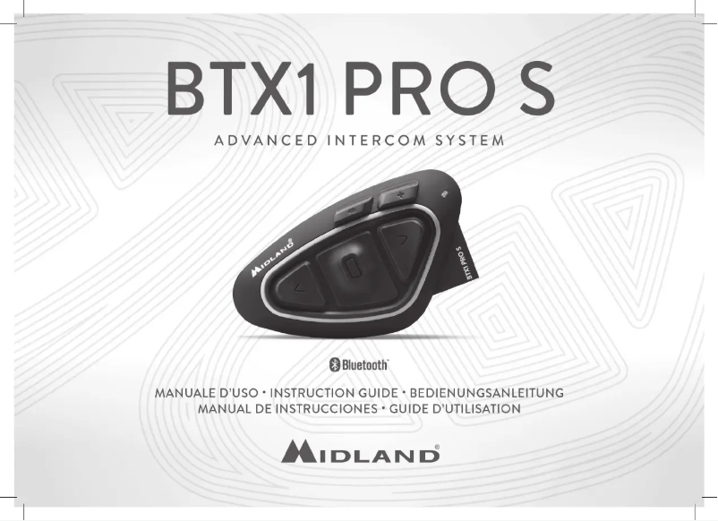 Image de la première page du manuel de l'appareil BTX1 Pro S