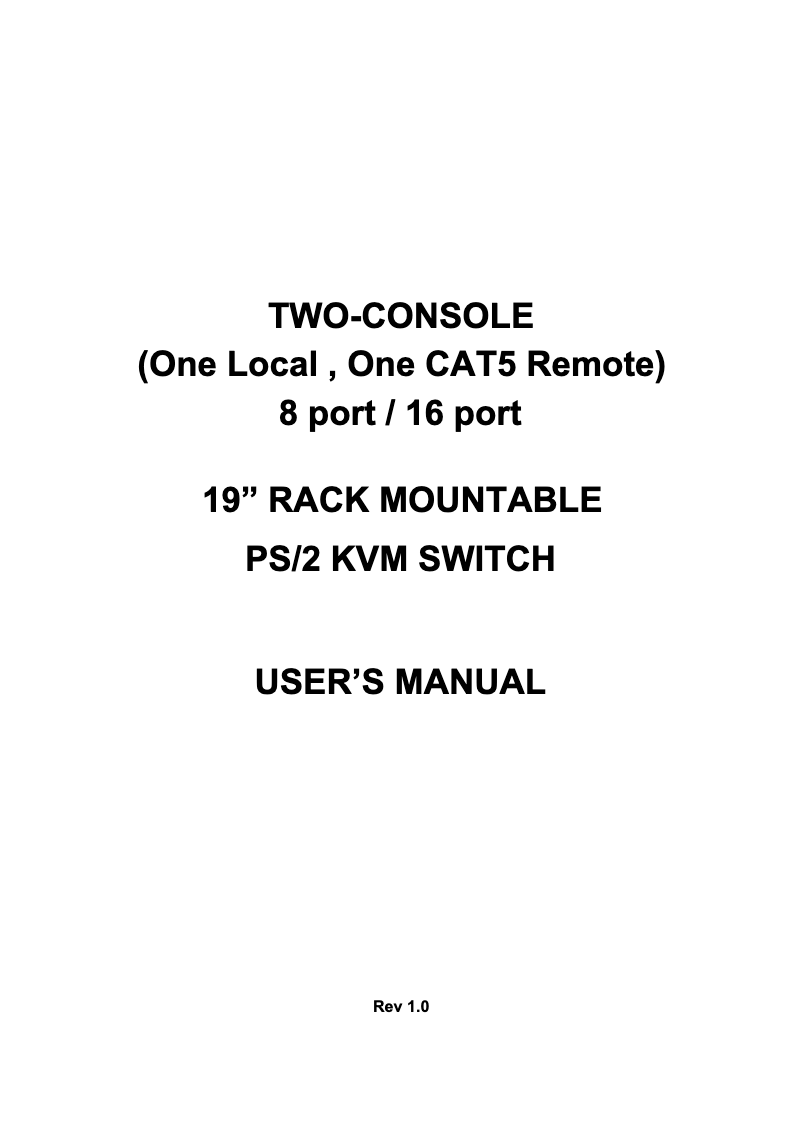 Imagen de la primera página del manual del dispositivo EK-082C