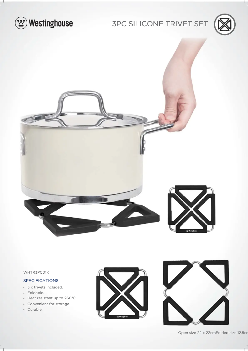 Page 1 de la notice Manuel utilisateur Westinghouse WHTR3PC01K