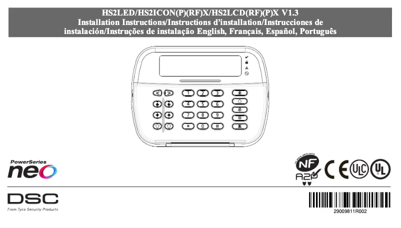 Image de la première page du manuel de l'appareil HS2LCDWFP9