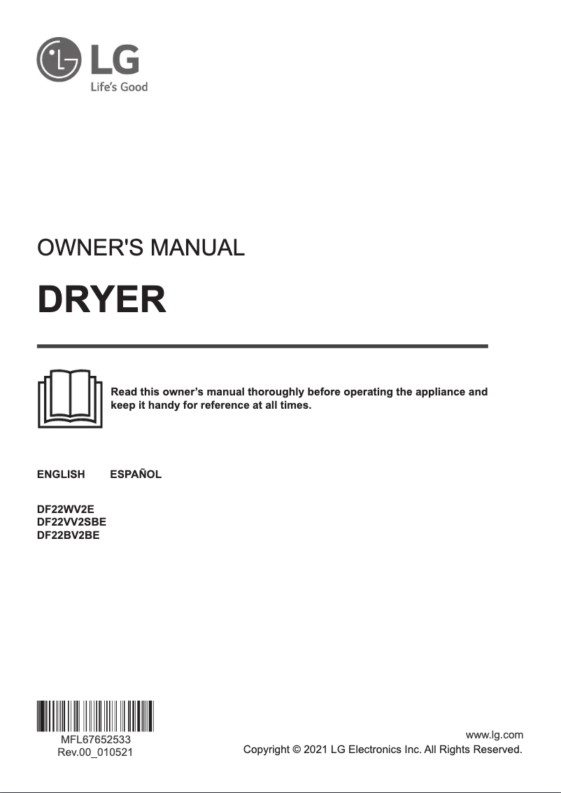 Página 1 del manual Manual de usuario LG DF22BV2BE