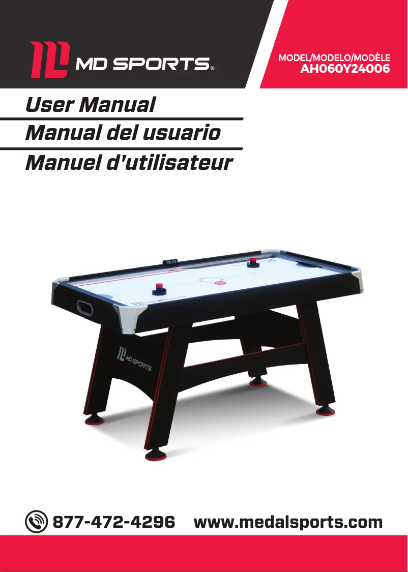 Page 1 de la notice Manuel utilisateur MD Sports AH060Y24006