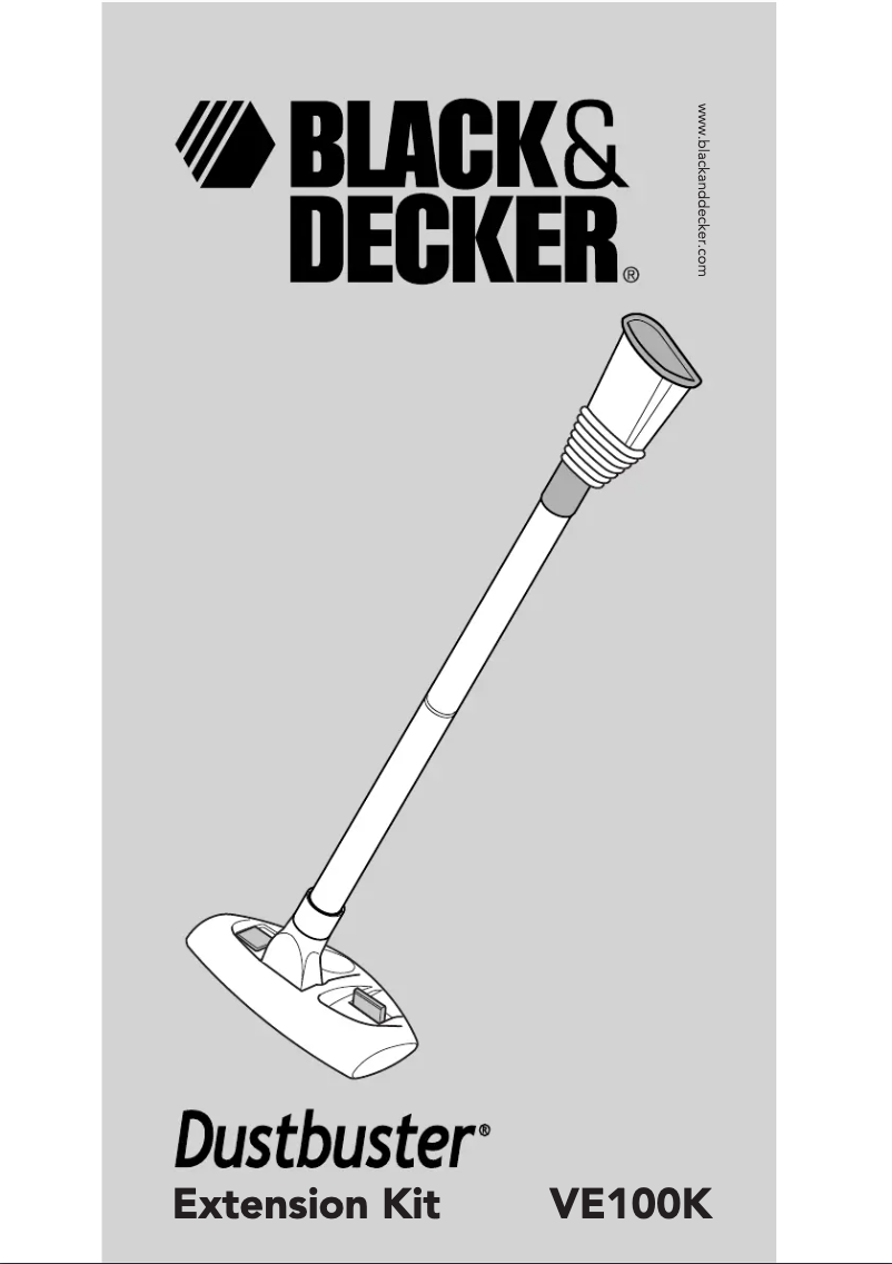 Page n°1 - Manuel utilisateur Black & Decker Dustbuster Extension Kit VE100K