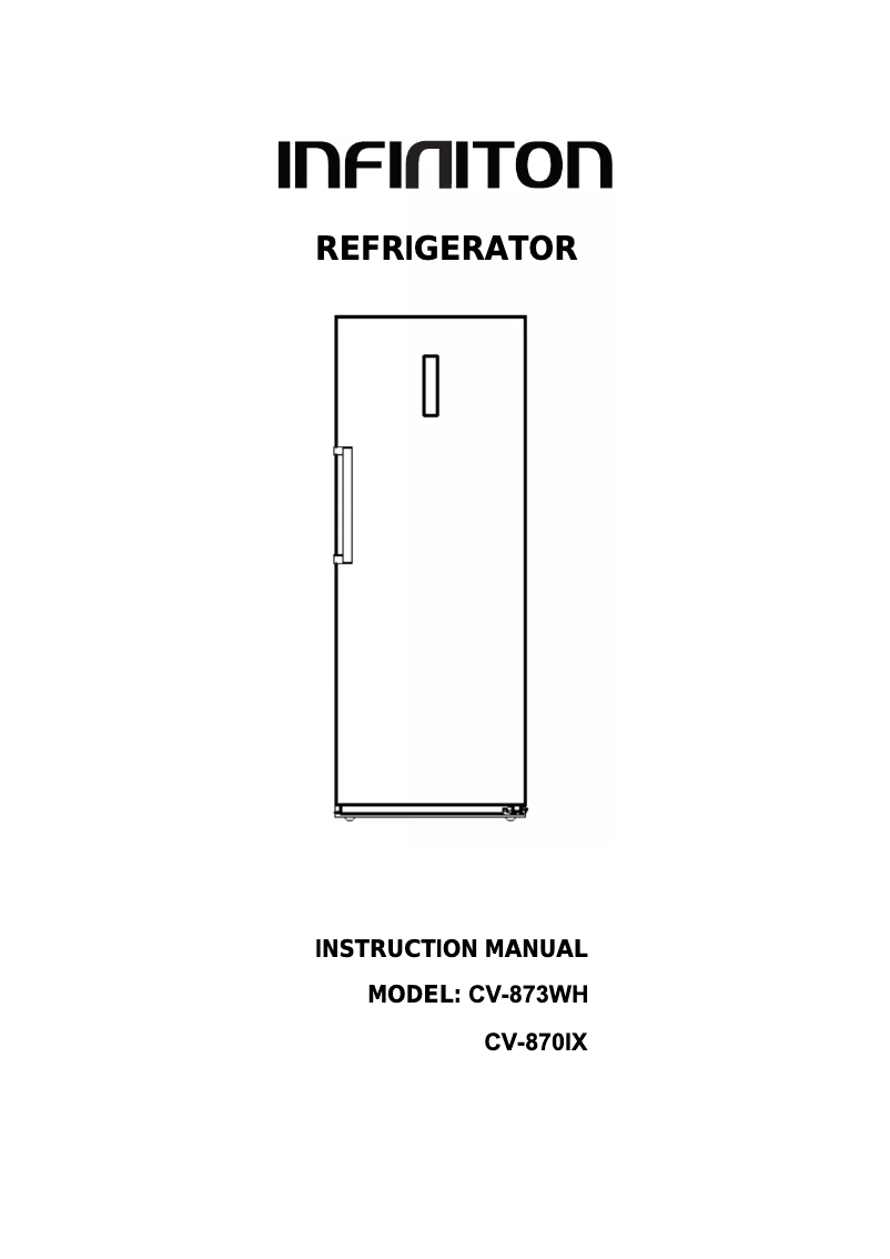 Page n°1 - Mode d'emploi Infiniton CV-870IX