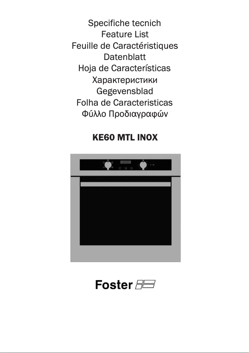Página 1 del manual Manual de usuario Foster KE multifunzione 5F