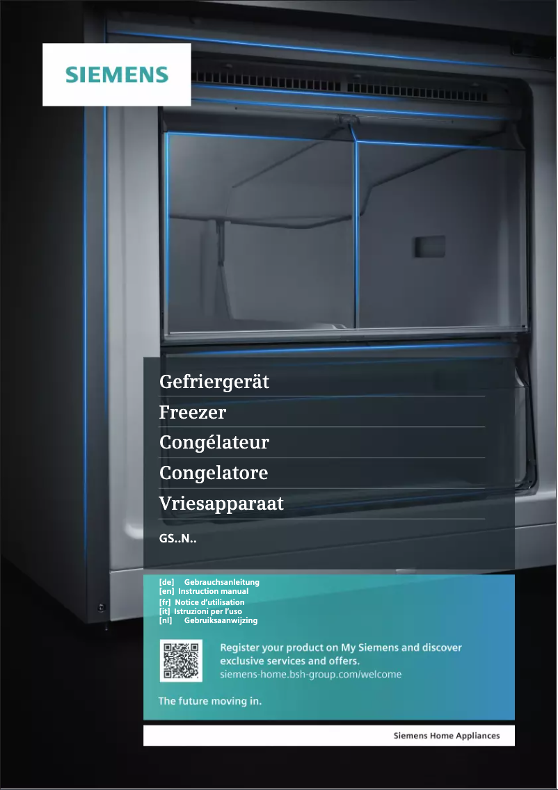 Page n°1 - Manuel utilisateur Siemens GS58NEWCV