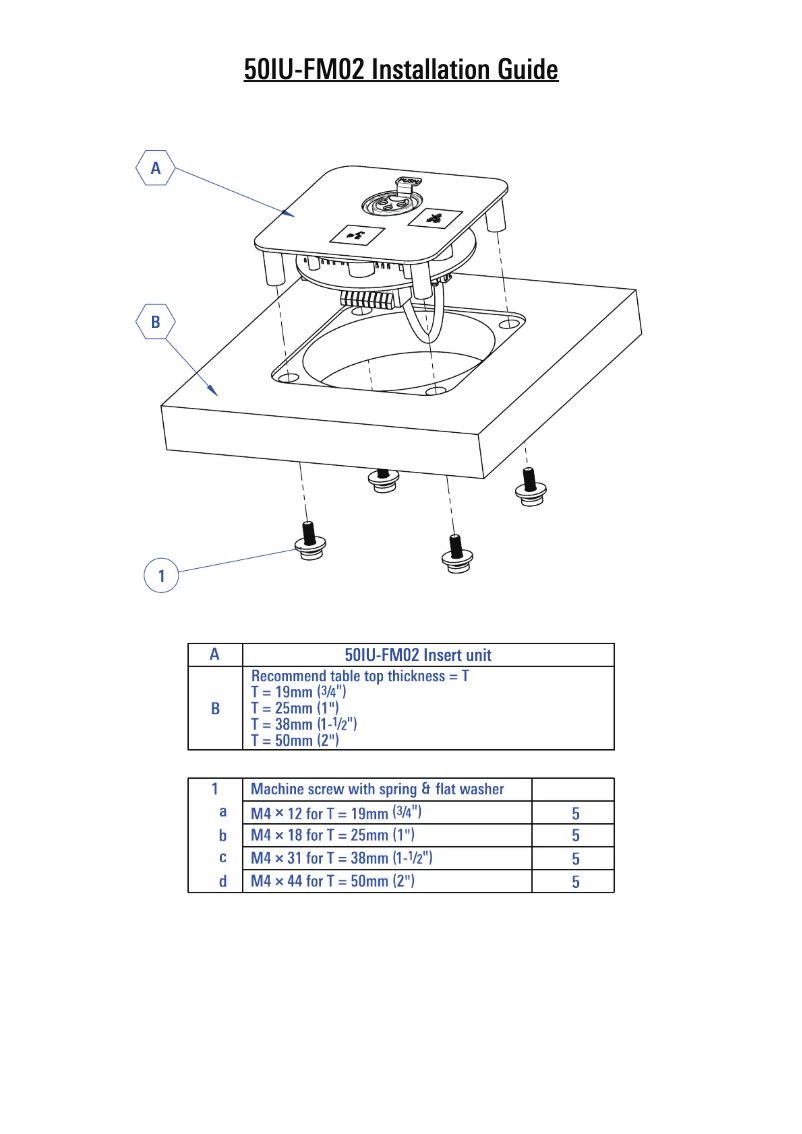 Page n°1 - Manuel utilisateur Audio-Technica 50IU-FM02