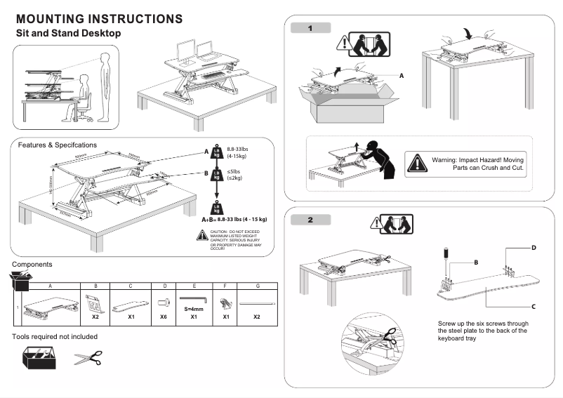 Page 1 de la notice Manuel utilisateur Amer EZriserPro
