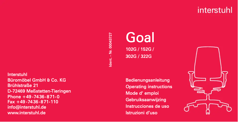 Page n°1 - Manuel utilisateur Interstuhl Goal 152G