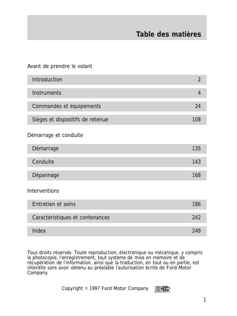 Image de la première page du manuel de l'appareil Continental (1998)