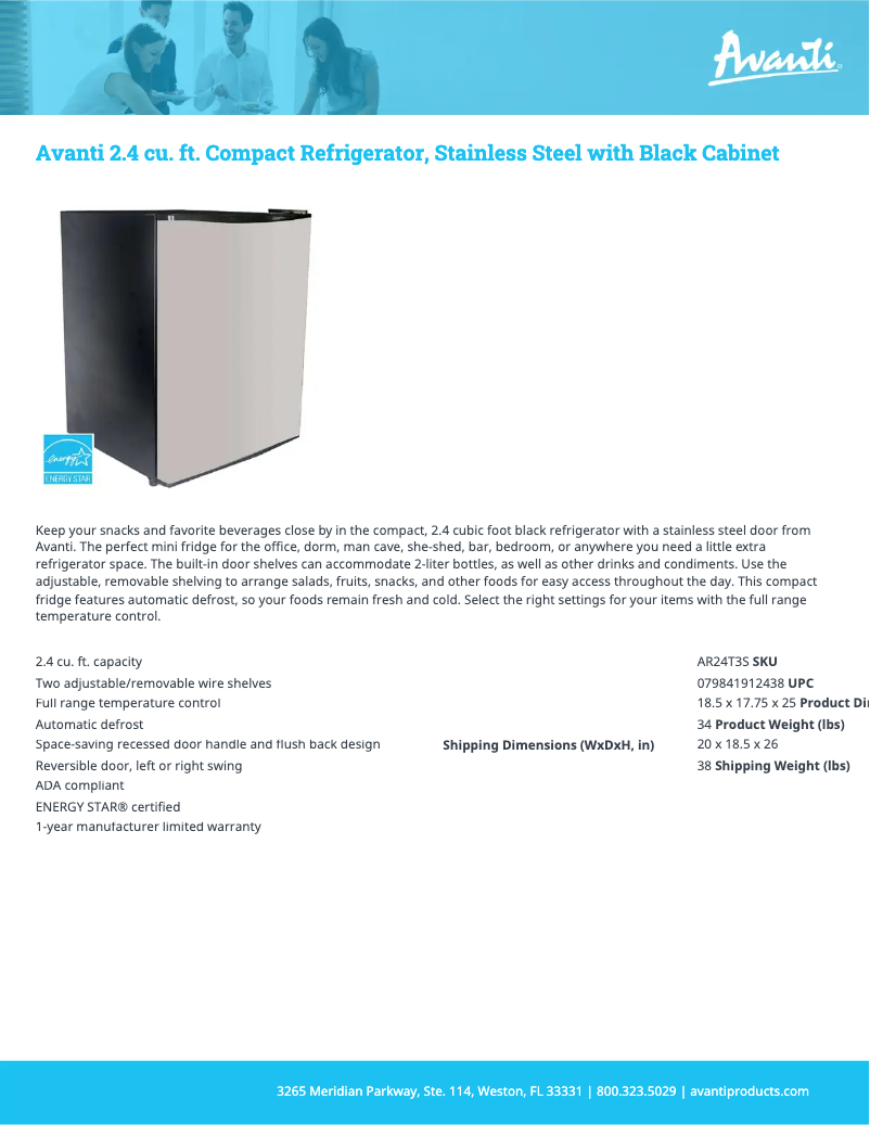 Image de la première page du manuel de l'appareil AR24T3S