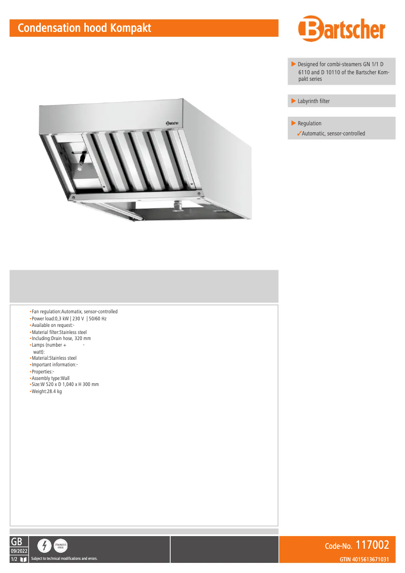 Image de la première page du manuel de l'appareil 117002