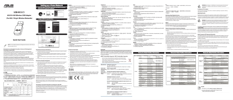 Image de la première page du manuel de l'appareil USB-N13