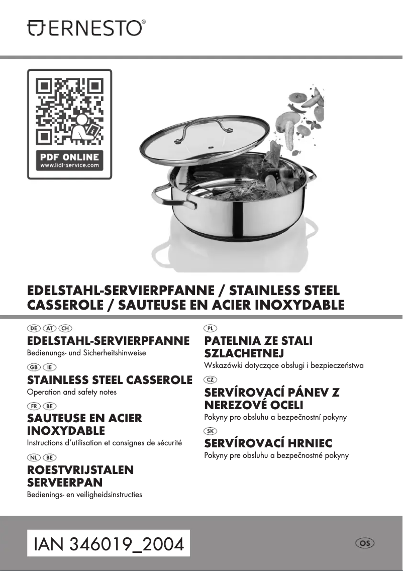 Image de la première page du manuel de l'appareil HG06433