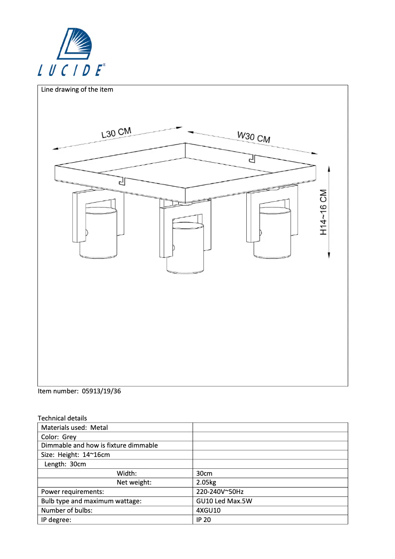Image de la première page du manuel de l'appareil Conni 05913/19/36