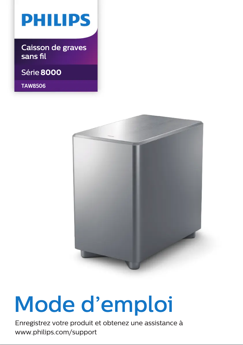 Page n°1 - Manuel utilisateur Philips TAW8506