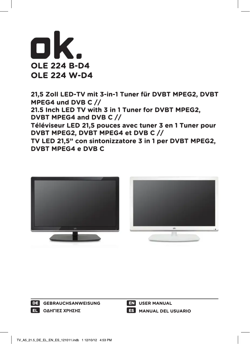 Página 1 del manual Manual de usuario OK OLE 224 W-D4