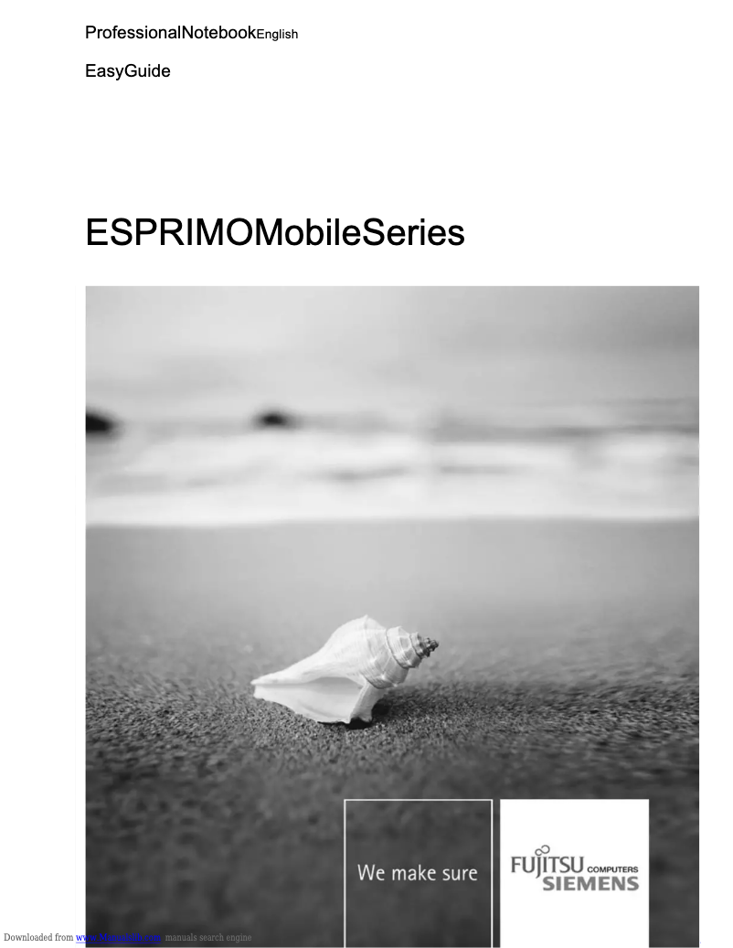 Image de la première page du manuel de l'appareil ESPRIMO Mobile U9200