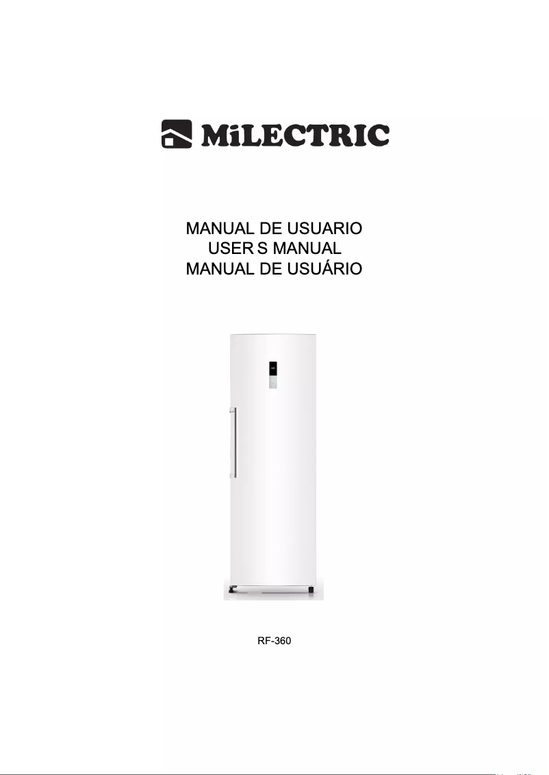 Page n°1 - Manuel utilisateur Milectric RF-360