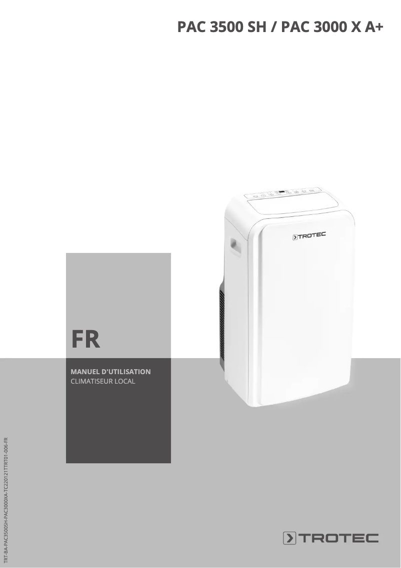Image de la première page du manuel de l'appareil PAC 3500 SH