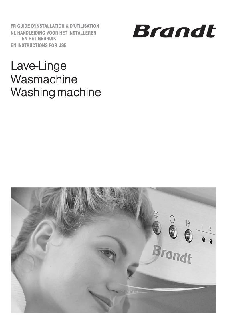 Page n°1 - Manuel utilisateur Brandt WT 12765 E